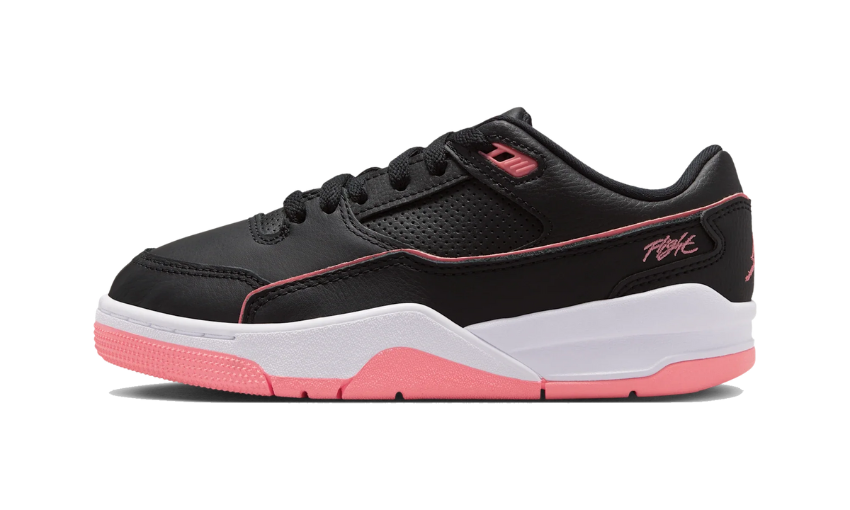 Overkicks - Air Jordan Flight Court Black Pink Gaze (GS) (HF3333-009) - vista lateral
