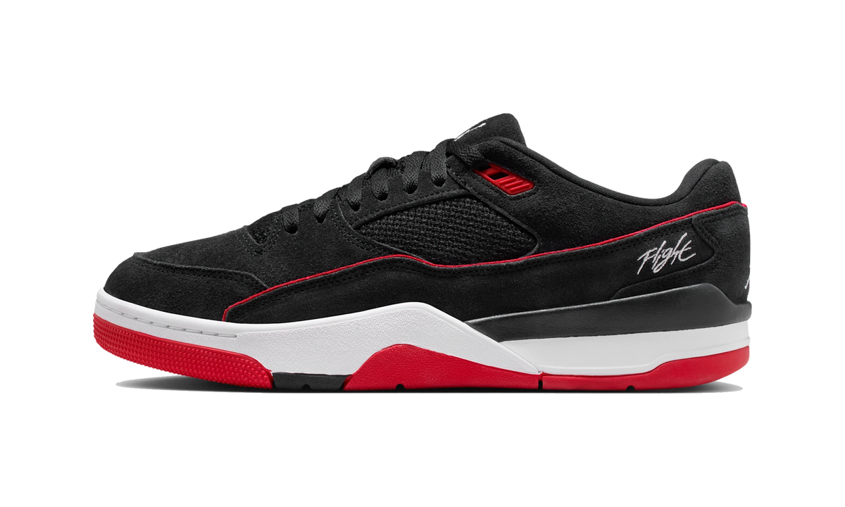 Overkicks - Air Jordan Flight Court Black/University Red/White (HF3255-016) - vista lateral