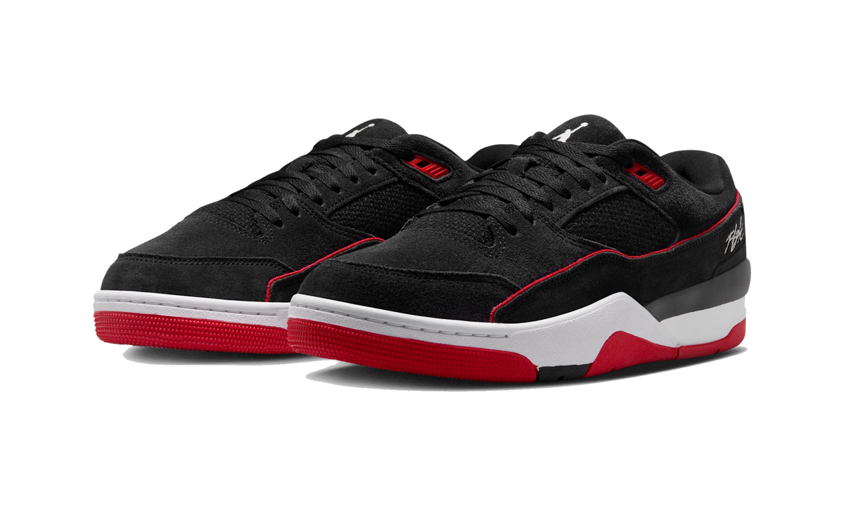 Overkicks - Air Jordan Flight Court Black/University Red/White (HF3255-016) - vista trasera