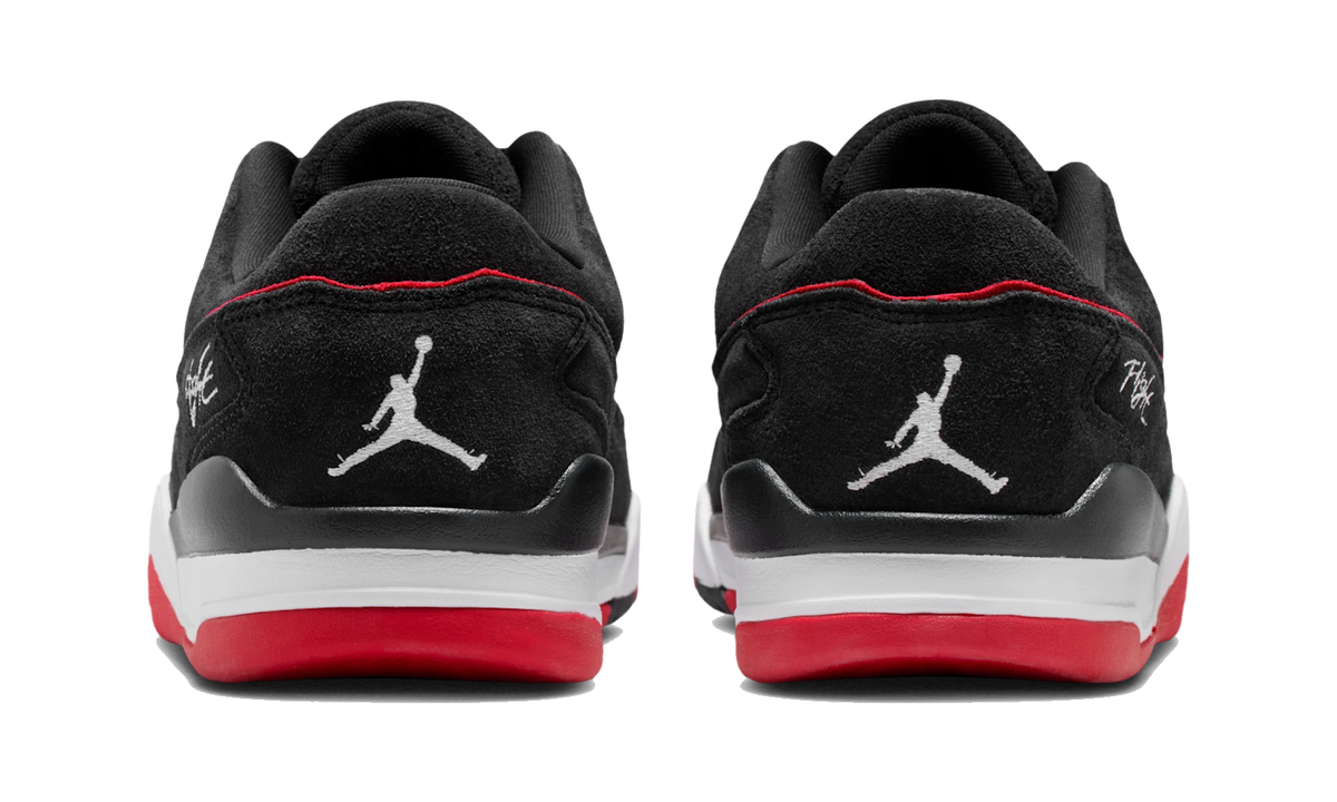 Overkicks - Air Jordan Flight Court Black/University Red/White (HF3255-016) - detalle talón