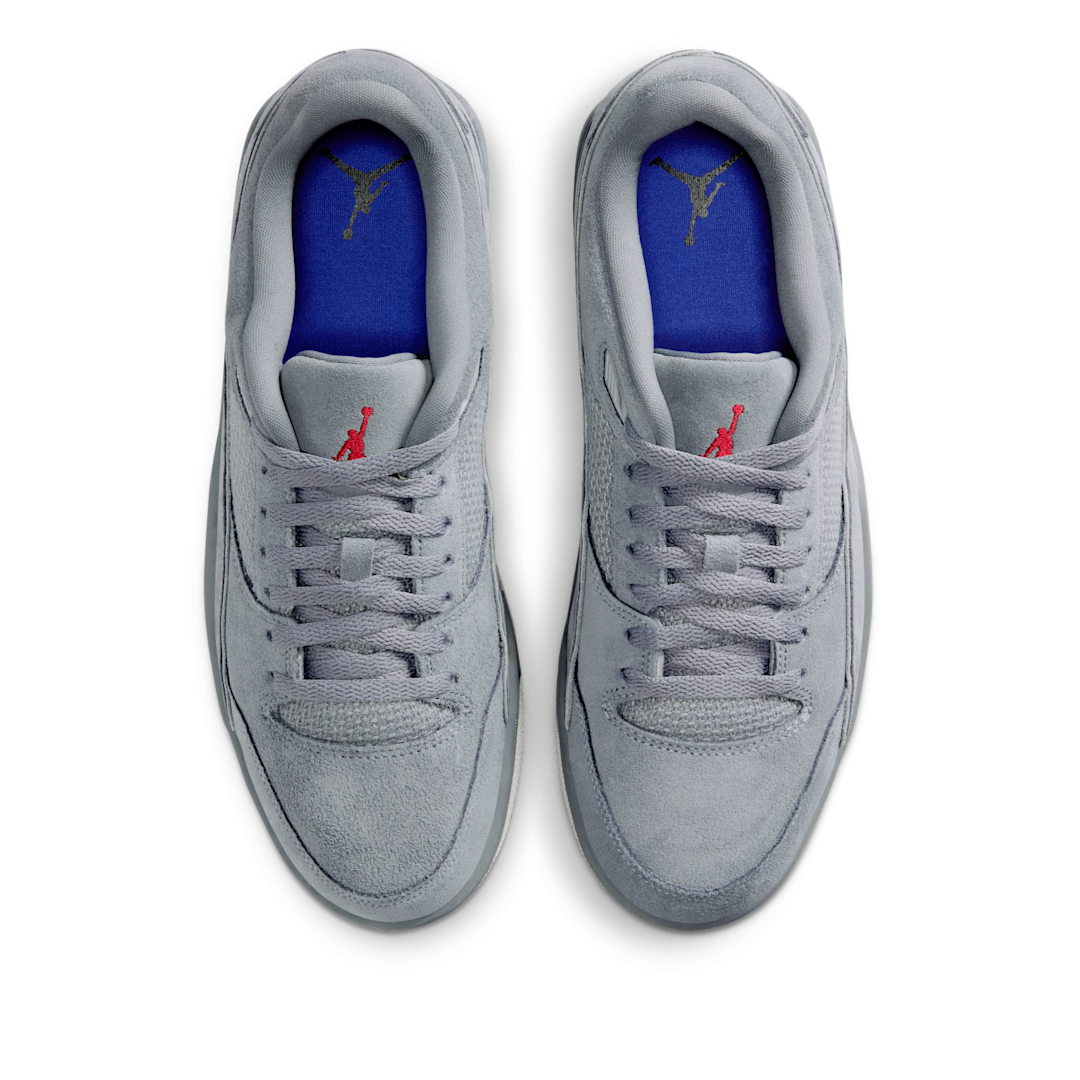 Overkicks - Air Jordan Flight Court Cool Grey Varsity Red (HF3255-007) - par completo