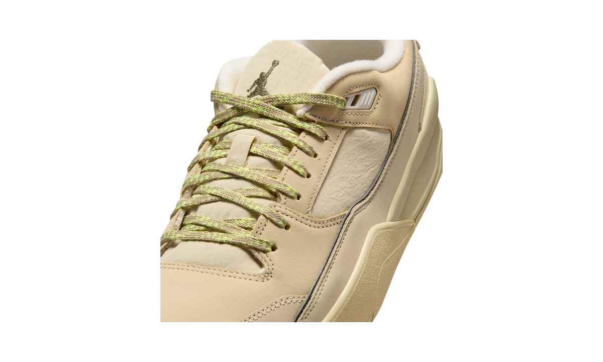 Overkicks - Air Jordan Flight Court Light Khaki Lemon Twist (HF3255-203) - detalle lateral interior