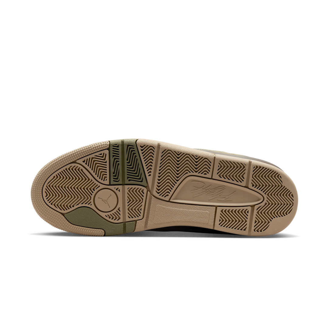 Overkicks - Air Jordan Flight Court Medium Olive Baroque Brown (HF3255-202) - detalle suela