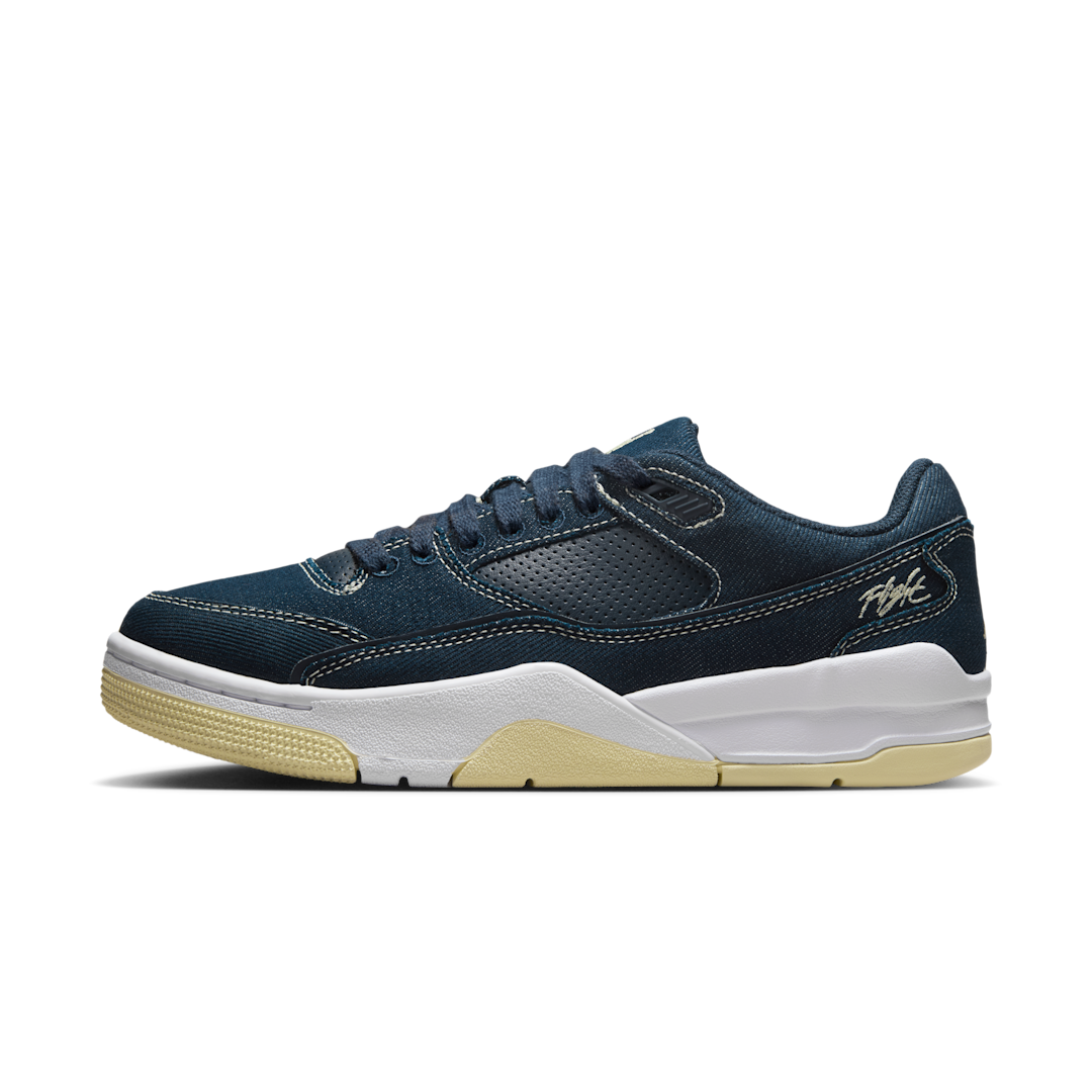 Overkicks - Air Jordan Flight Court Obsidian White Alabaster (IH4489-451) - vista lateral