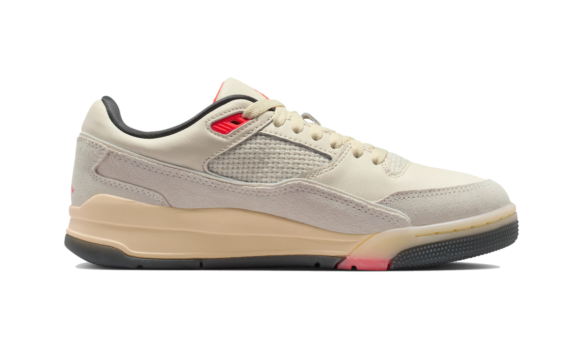 Overkicks - Air Jordan Flight Court Pale Ivory Anthracite Infrared (FZ9854-108) - detalle suela