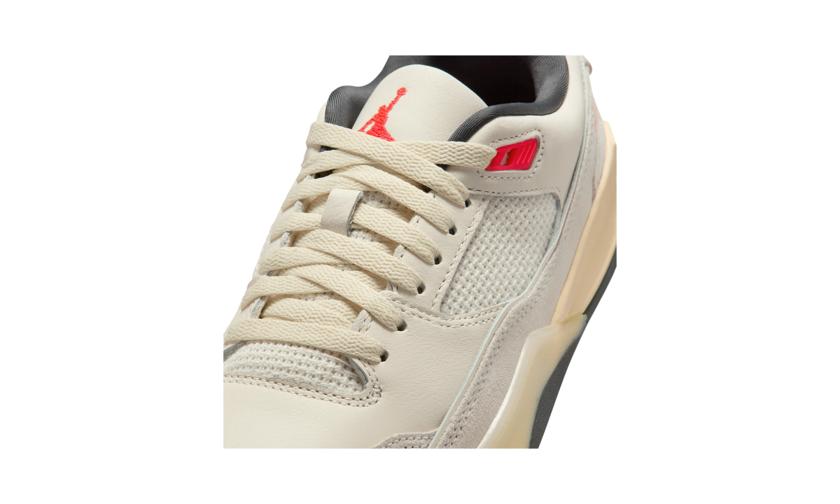 Overkicks - Air Jordan Flight Court Pale Ivory Anthracite Infrared (FZ9854-108) - detalle lateral interior