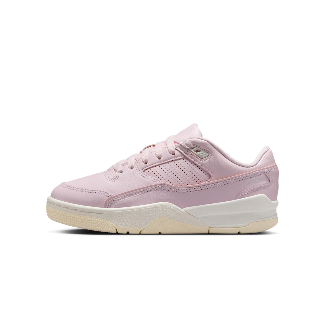 Overkicks - Air Jordan Flight Court Pink Foam Muslin Sail (HF3333-600) - vista lateral