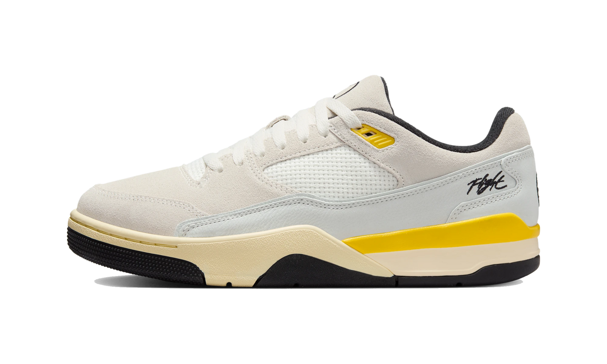 Overkicks - Air Jordan Flight Court Quai 54 Sail Tour Yellow (IB8838-107) - vista lateral