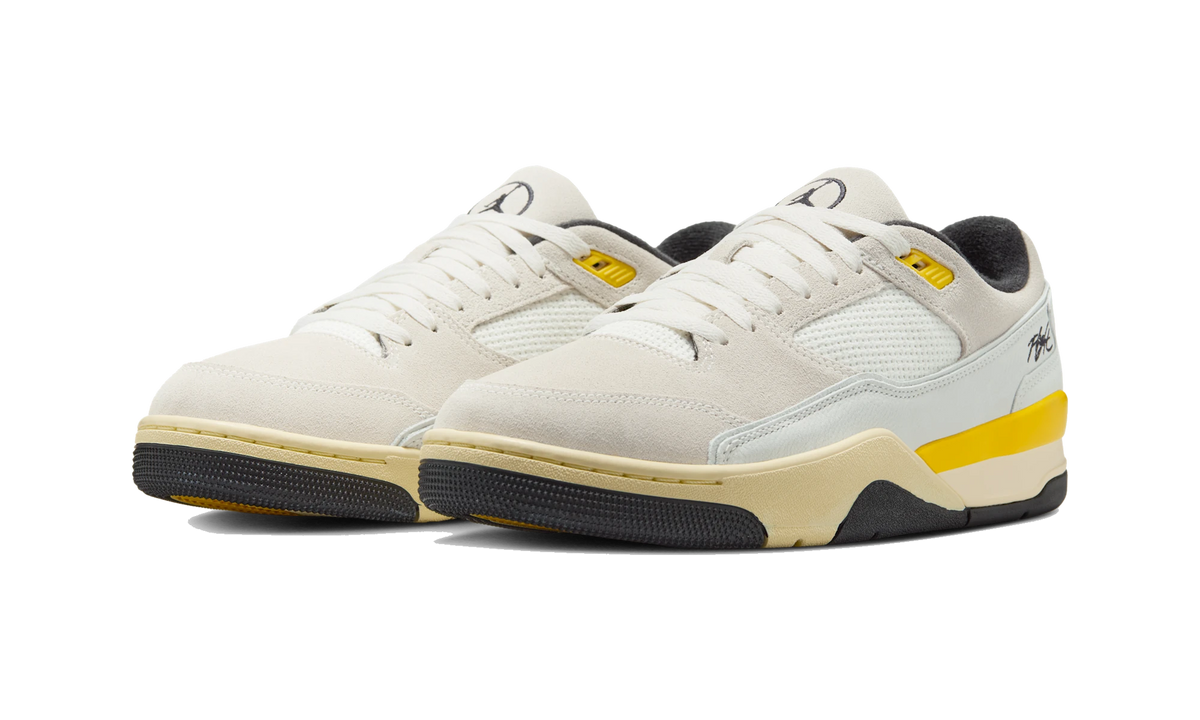Overkicks - Air Jordan Flight Court Quai 54 Sail Tour Yellow (IB8838-107) - vista trasera