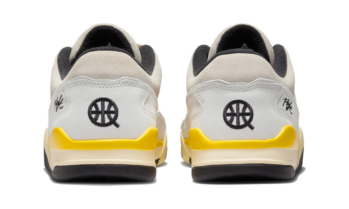 Overkicks - Air Jordan Flight Court Quai 54 Sail Tour Yellow (IB8838-107) - detalle talón