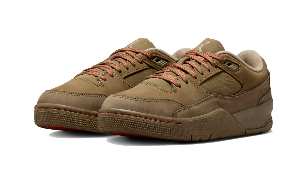 Overkicks - Air Jordan Flight Court SE Brown Kelp Wild Mango (IB4414-300) - vista trasera