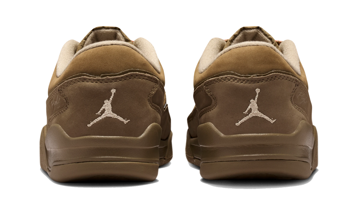 Overkicks - Air Jordan Flight Court SE Brown Kelp Wild Mango (IB4414-300) - detalle talón