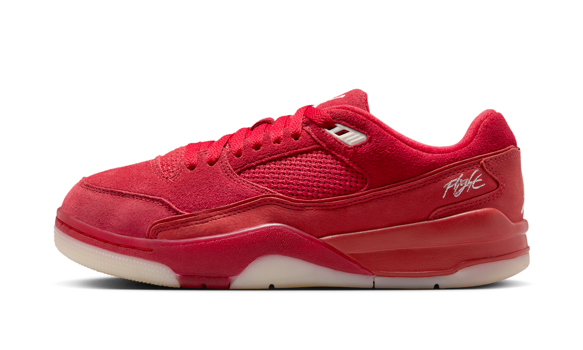 Overkicks - Air Jordan Flight Court Varsity Red Muslin Sail (FZ9854-601) - vista lateral