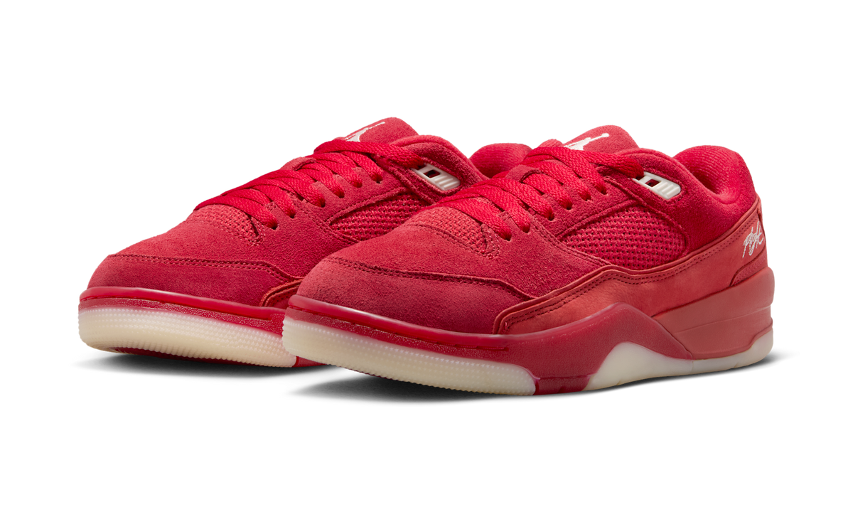 Overkicks - Air Jordan Flight Court Varsity Red Muslin Sail (FZ9854-601) - vista trasera
