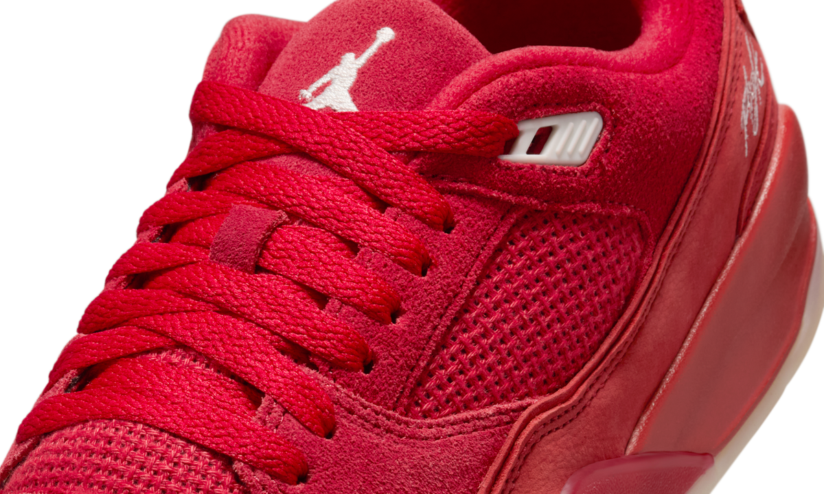 Overkicks - Air Jordan Flight Court Varsity Red Muslin Sail (FZ9854-601) - detalle lateral interior