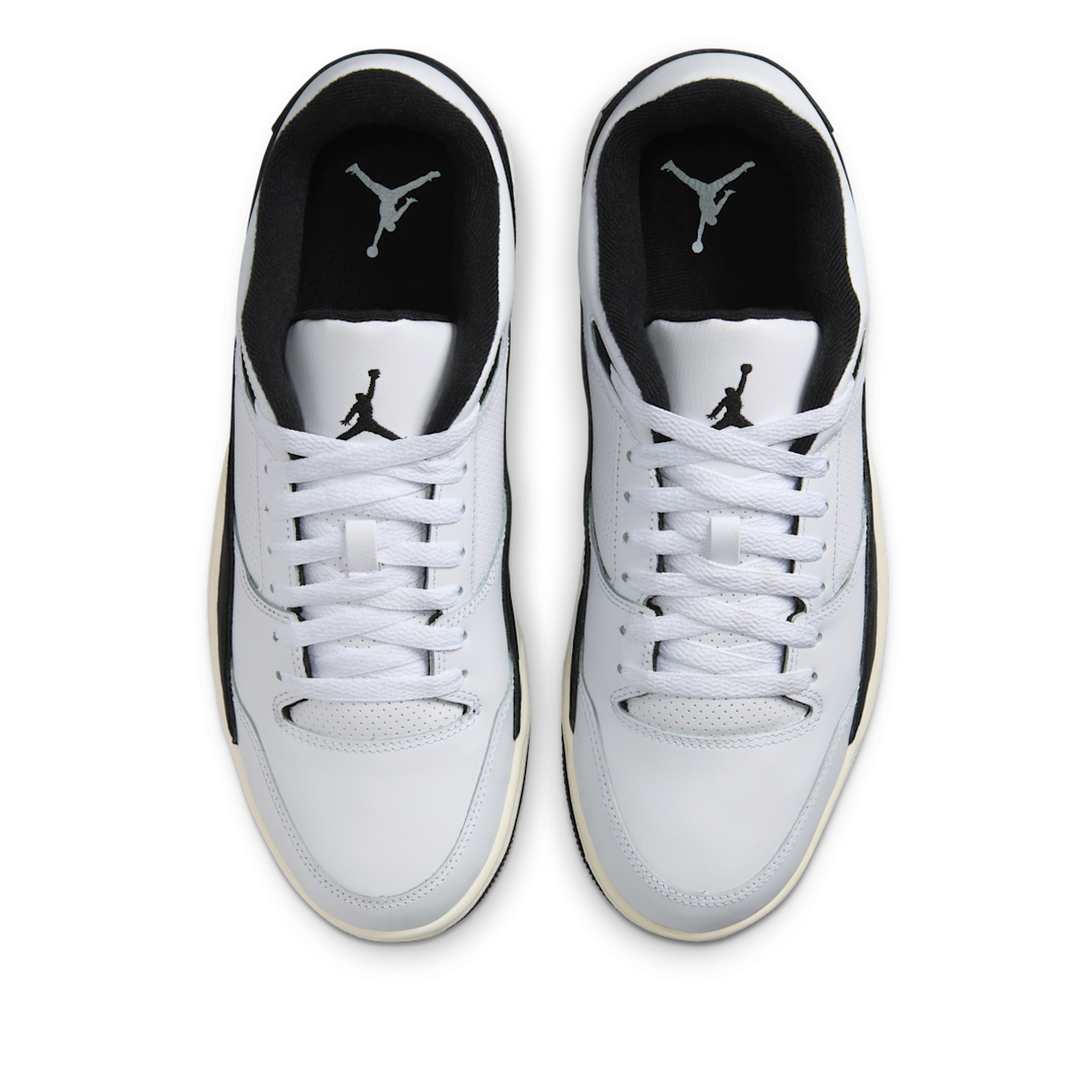 Overkicks - Air Jordan Flight Court White Black Sail (HF3255-112) - par completo