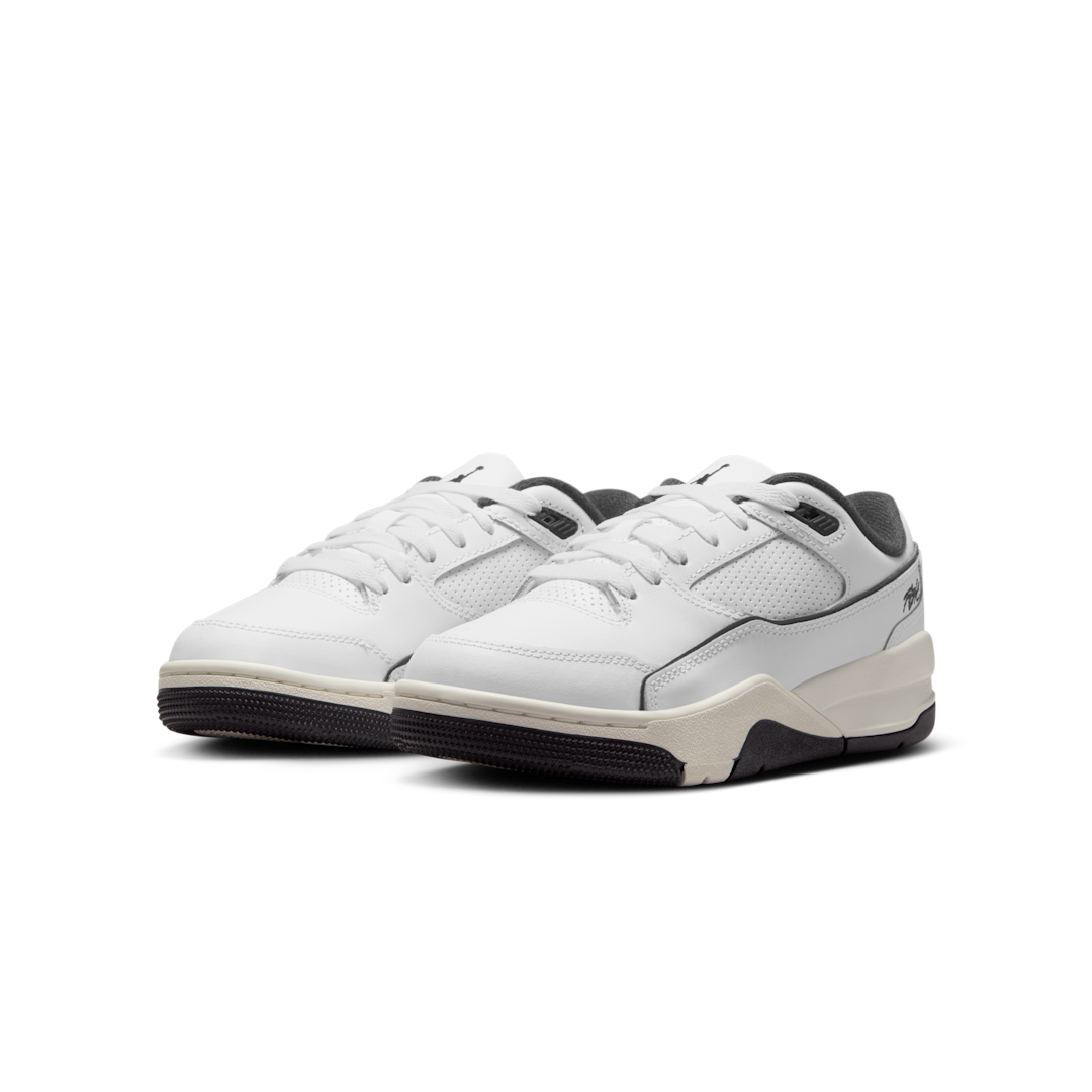 Overkicks - Air Jordan Flight Court White Sail Black (GS) (HF3333-100) - imagen 2