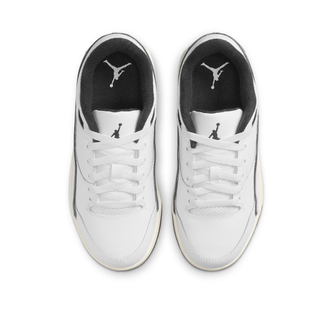 Overkicks - Air Jordan Flight Court White Sail Black (GS) (HF3333-100) - imagen 3