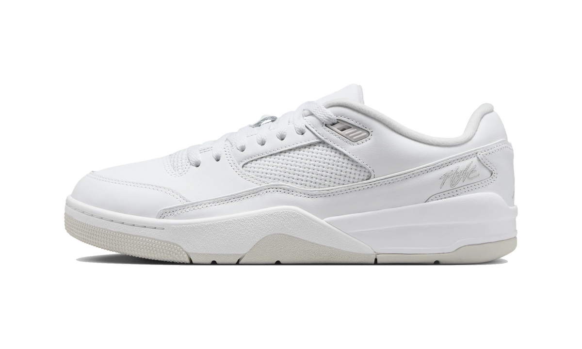 Overkicks - Air Jordan Flight Court White Vast Grey (HF3255-105) - vista lateral