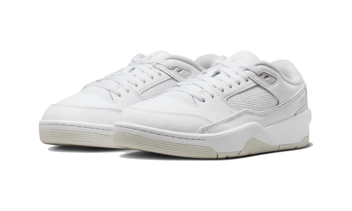 Overkicks - Air Jordan Flight Court White Vast Grey (HF3255-105) - vista trasera