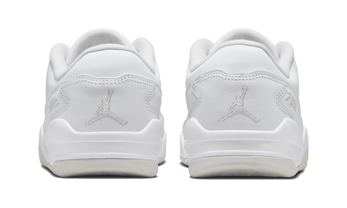 Overkicks - Air Jordan Flight Court White Vast Grey (HF3255-105) - detalle talón