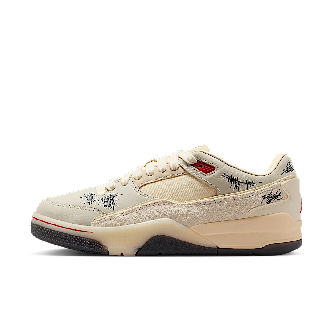 Overkicks - Air Jordan Flight Court Who Decides War Coconut Milk (HQ2958-100) - vista lateral