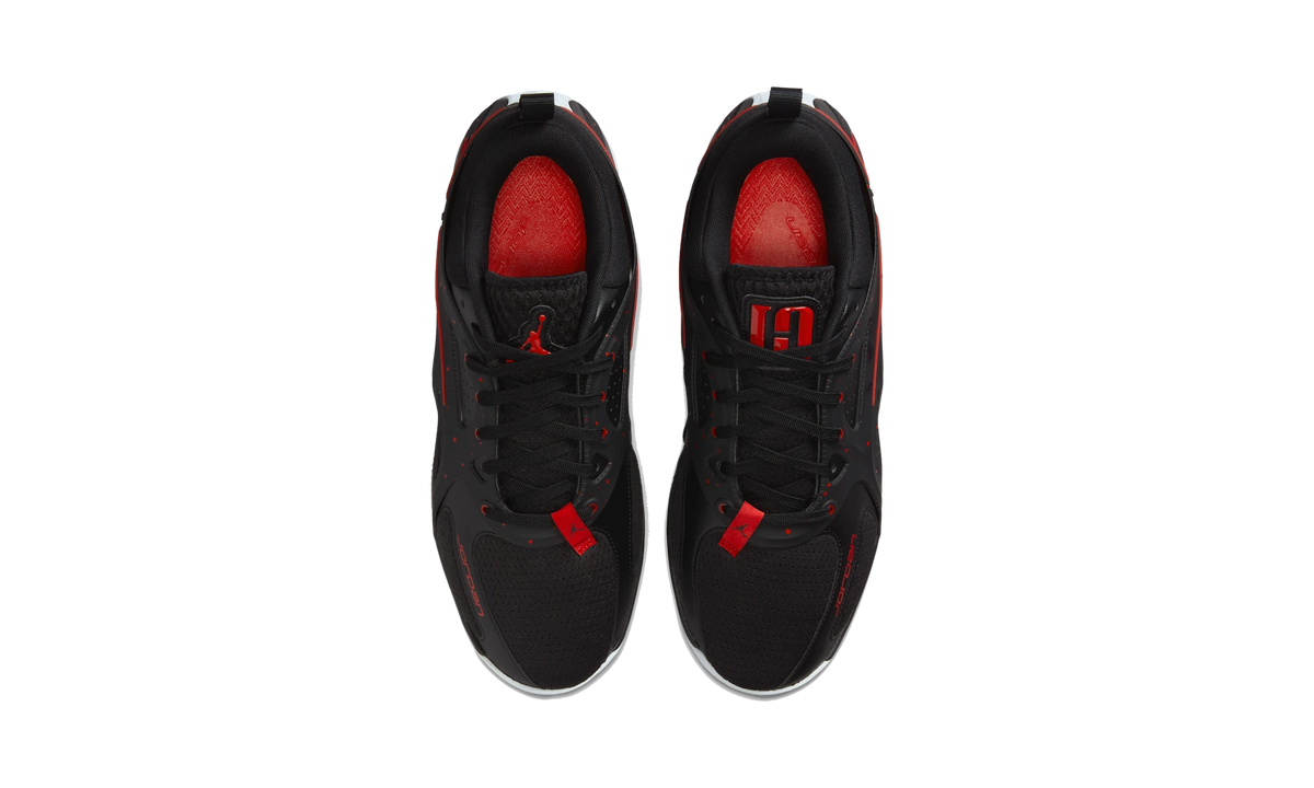 Overkicks - Air Jordan Heir Black Red Metallic Gold (FQ3858-076) - vista superior