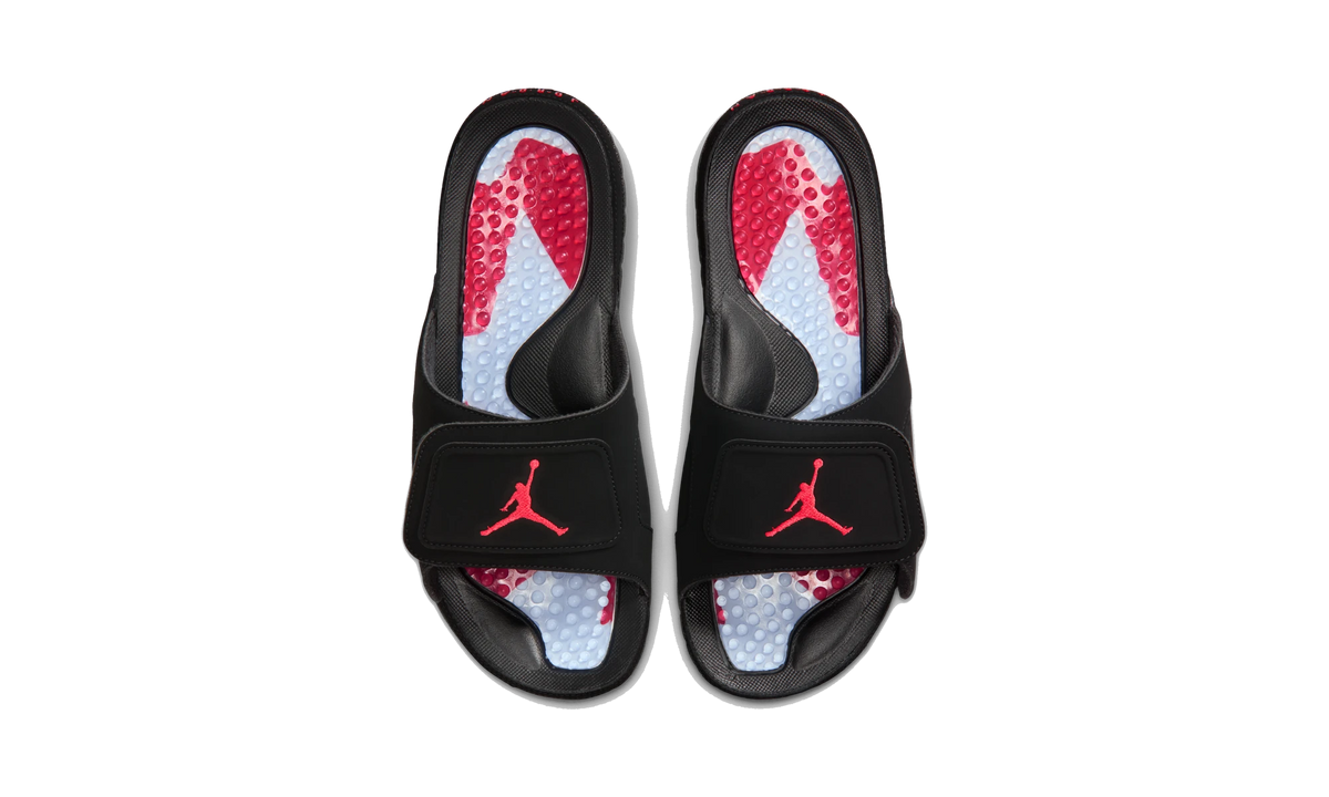 Overkicks - Air Jordan Hydro 6 Retro Slide Black Infrared (DM0979-009) - vista trasera