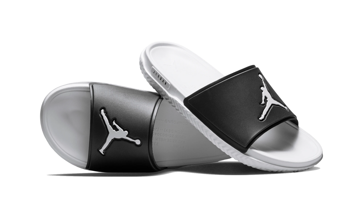 Overkicks - Air Jordan Jumpman Slide Black White (FQ1598-010) - vista lateral