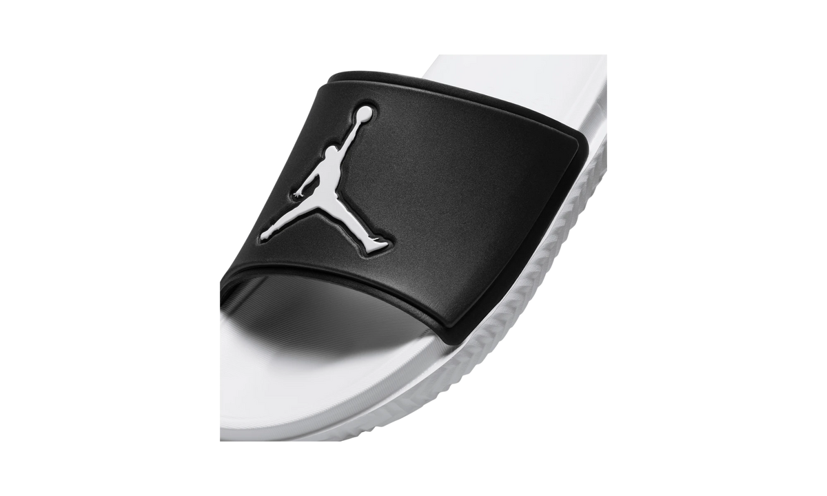 Overkicks - Air Jordan Jumpman Slide Black White (FQ1598-010) - detalle talón