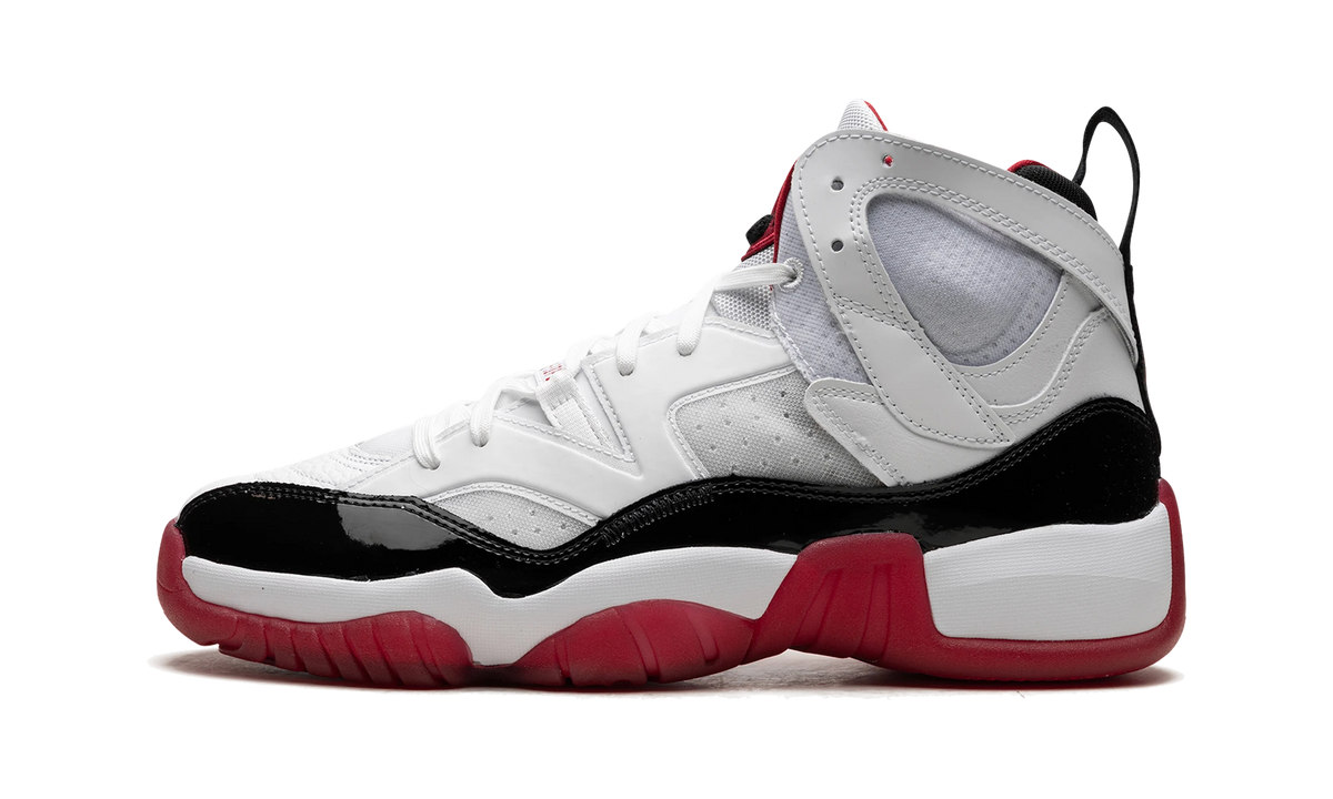 Overkicks - Air Jordan Jumpman Two Trey White Gym Red Black (DO1925-106) - vista lateral