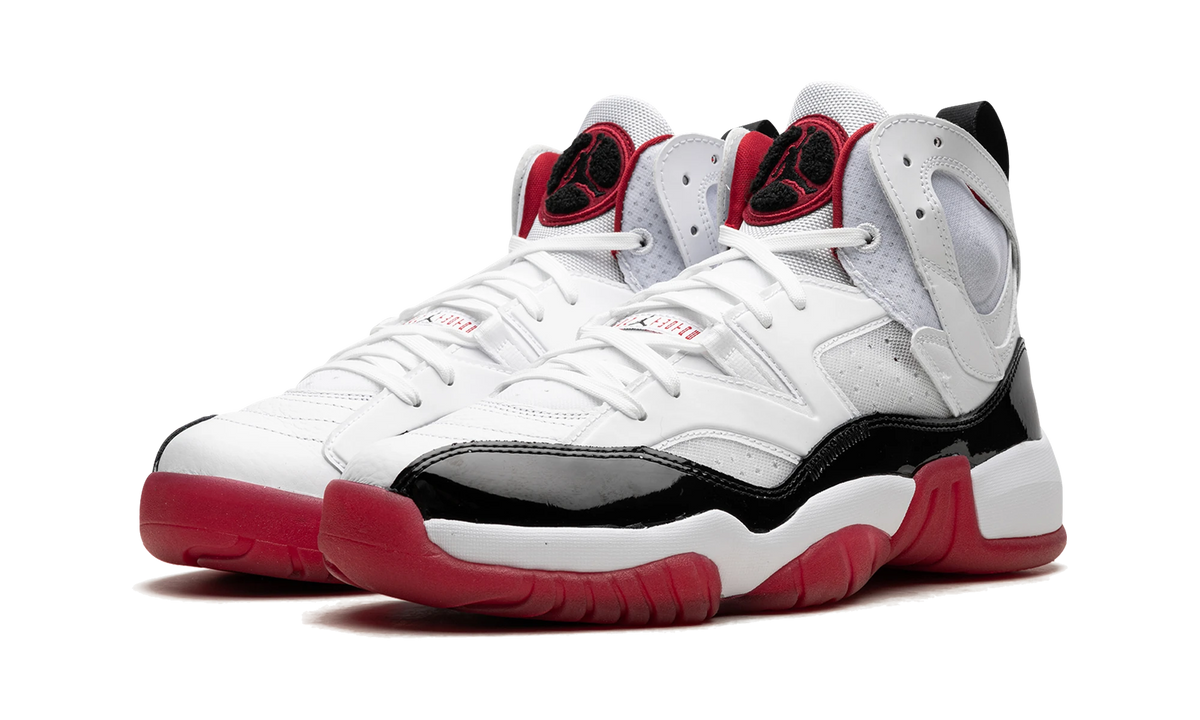 Overkicks - Air Jordan Jumpman Two Trey White Gym Red Black (DO1925-106) - vista trasera