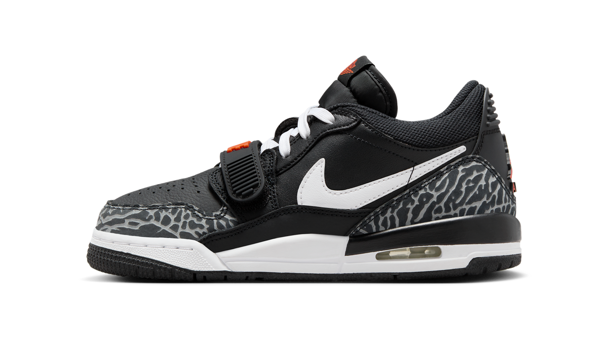 Overkicks - Air Jordan Legacy 312 Low Black White Safety Orange (CD9054-018) - vista lateral