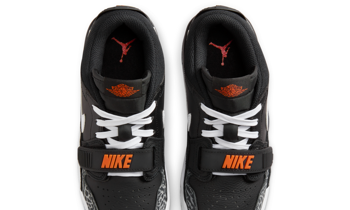 Overkicks - Air Jordan Legacy 312 Low Black White Safety Orange (CD9054-018) - vista superior