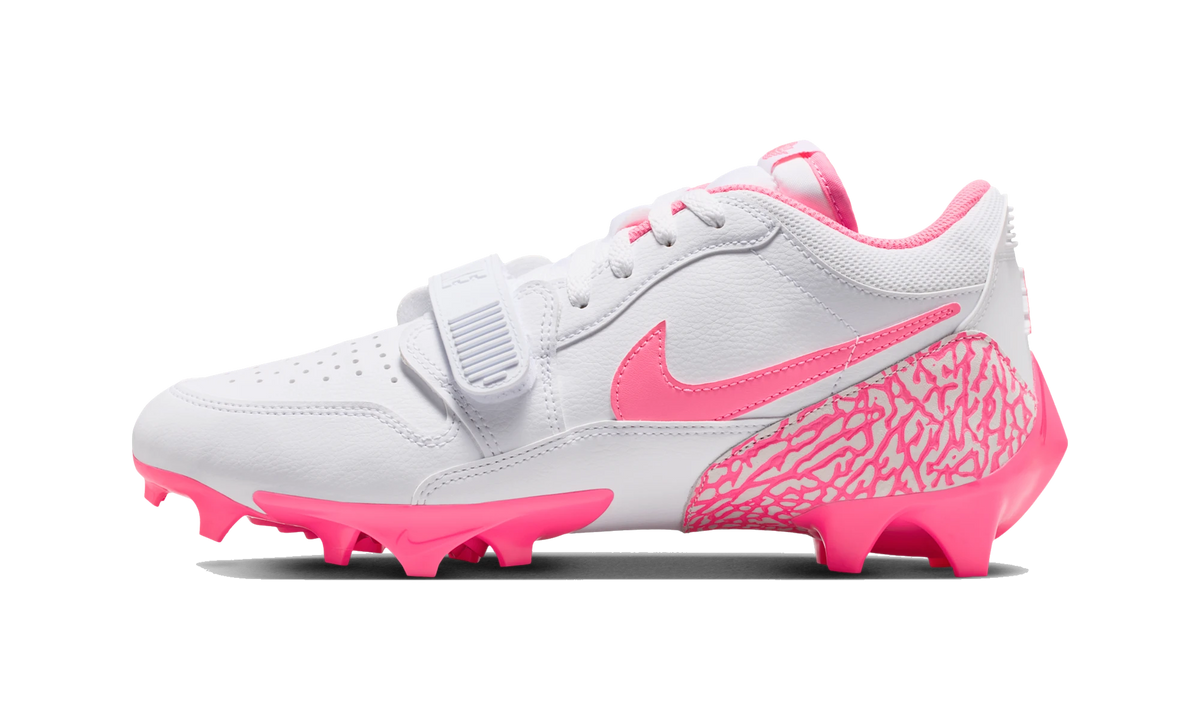 Overkicks - Air Jordan Legacy 312 Low TD Cleat White Digital Pink (IM3100-101) - vista lateral