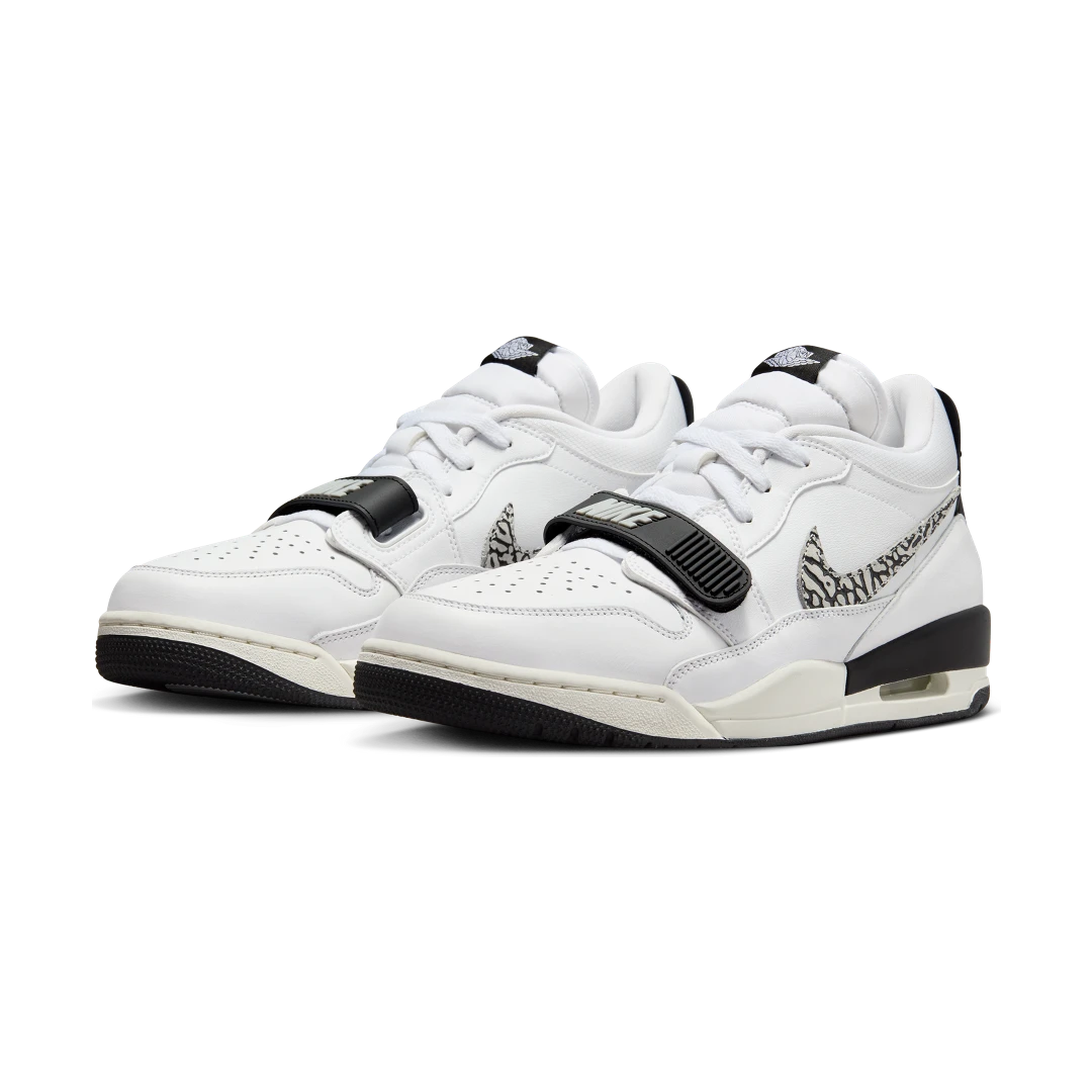 Overkicks - Air Jordan Legacy 312 Low White Black Elephant Swoosh (CD7069-110) - vista trasera
