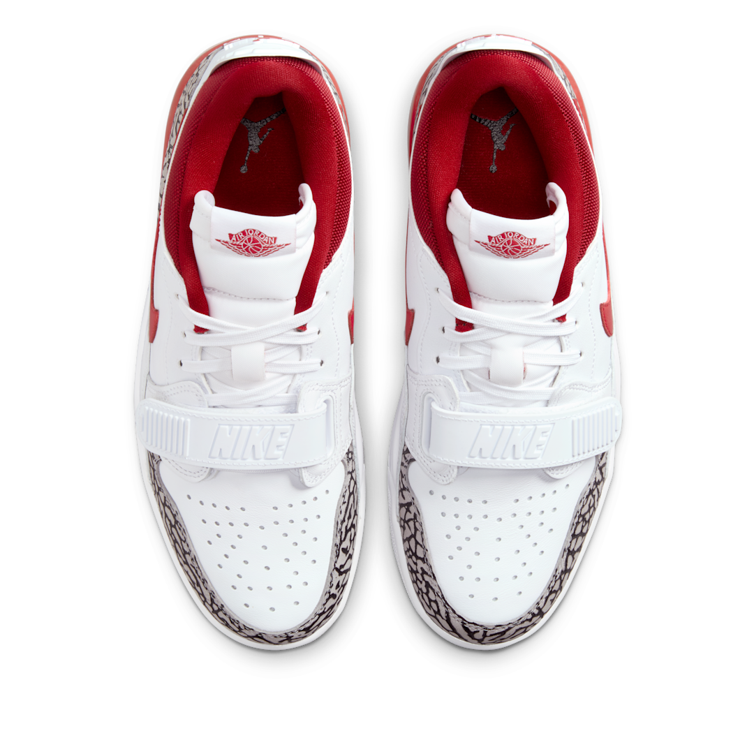 Overkicks - Air Jordan Legacy 312 Low White Cement Gym Red (FQ7827-106) - par completo