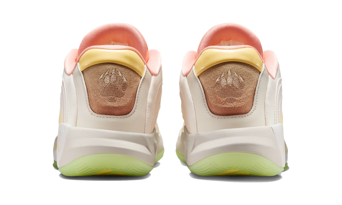 Overkicks - Air Jordan Luka 4 Light Orewood Tangerine Tint (IO0202-100) - detalle talón