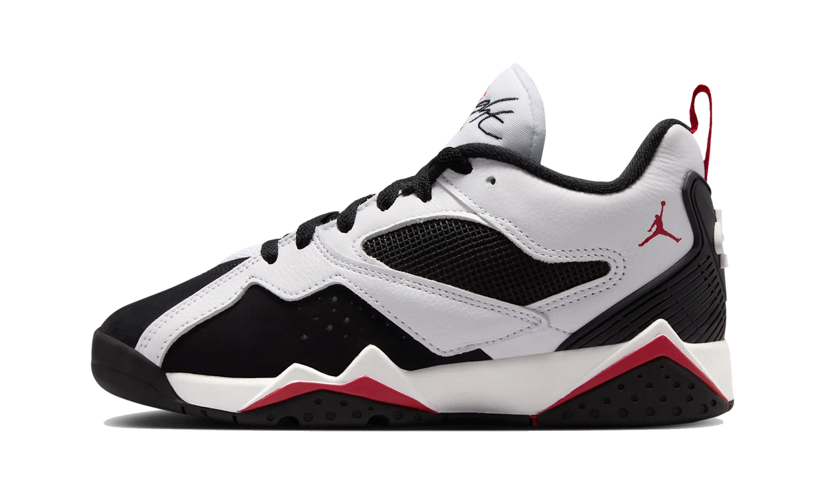 Overkicks - Air Jordan MVP 92 White Black Gym Red (GS) (HQ4427-103) - vista lateral