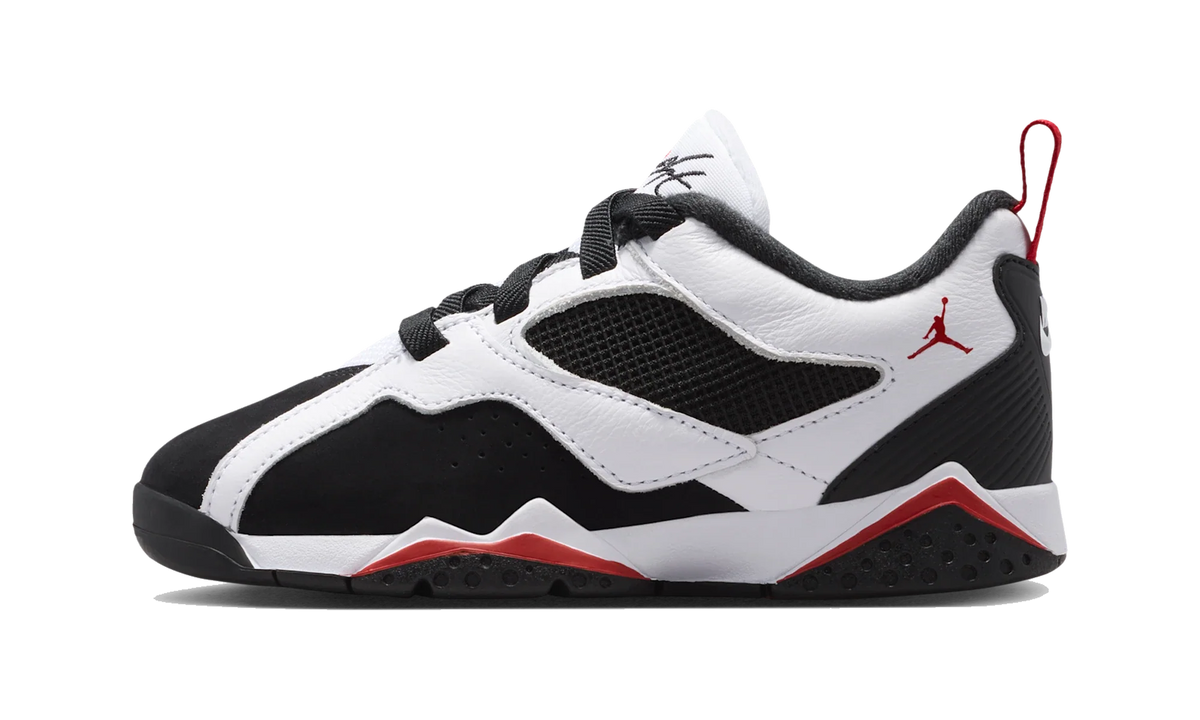 Overkicks - Air Jordan MVP 92 White Black Gym Red (PS) (HQ4426-103) - vista lateral