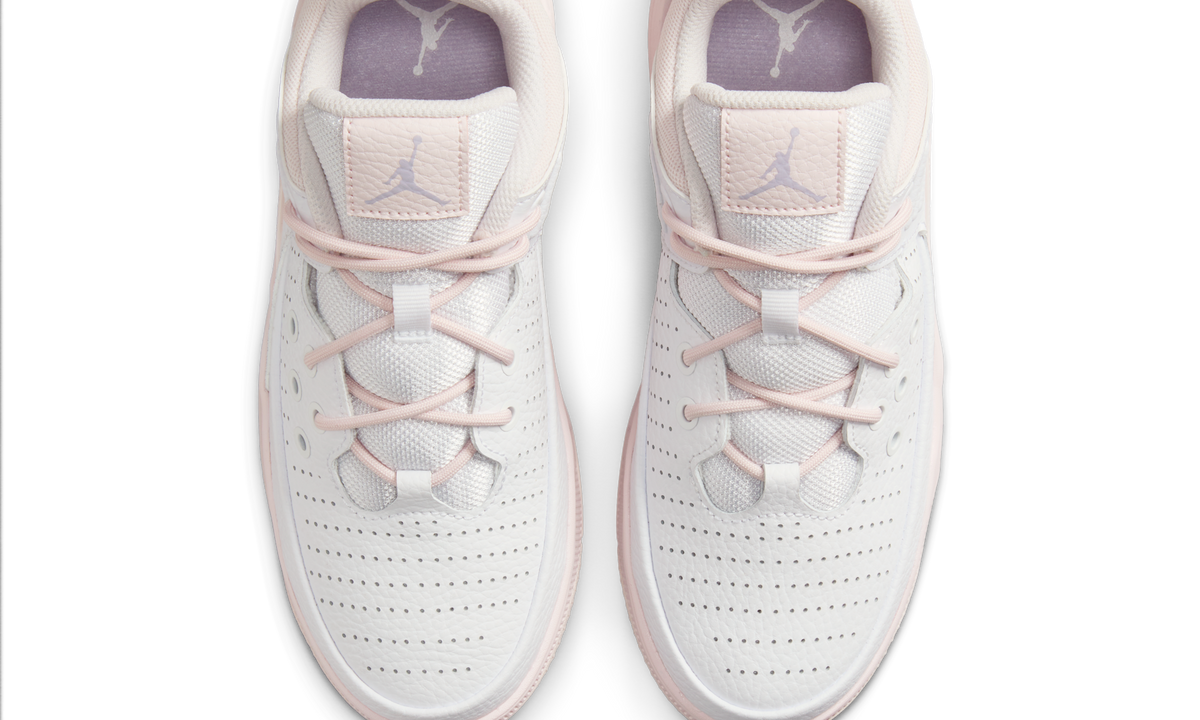 Overkicks - Air Jordan Max Aura 5 White Violet Frost Pink Wash (GS) (FD8789-100) - imagen 5