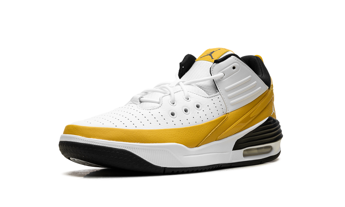 Overkicks - Air Jordan Max Aura 5 White Yellow Ochre (DZ4353-701) - detalle suela