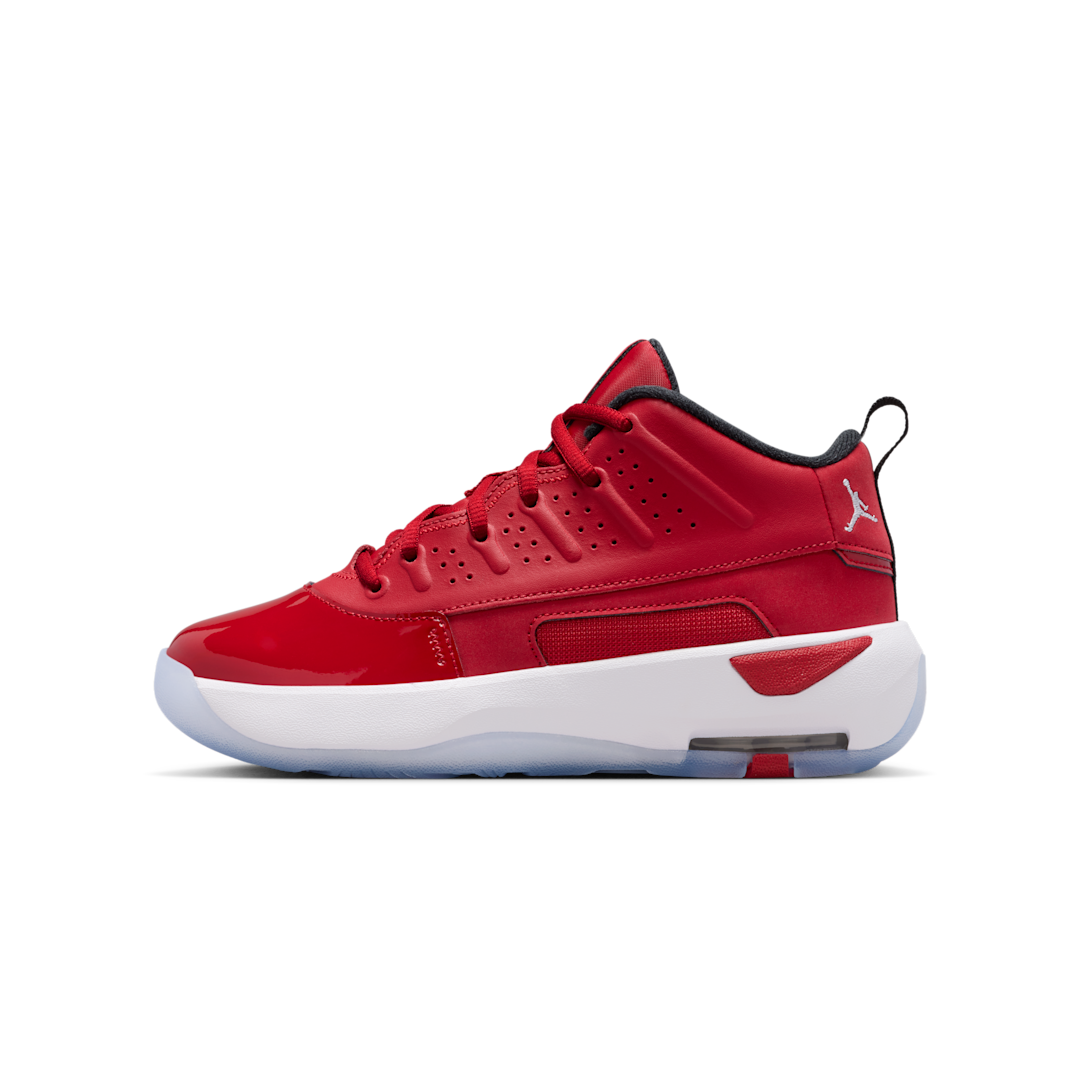 Overkicks - Air Jordan Max Aura 7 Varsity Red White (GS) (HQ2089-600) - vista lateral