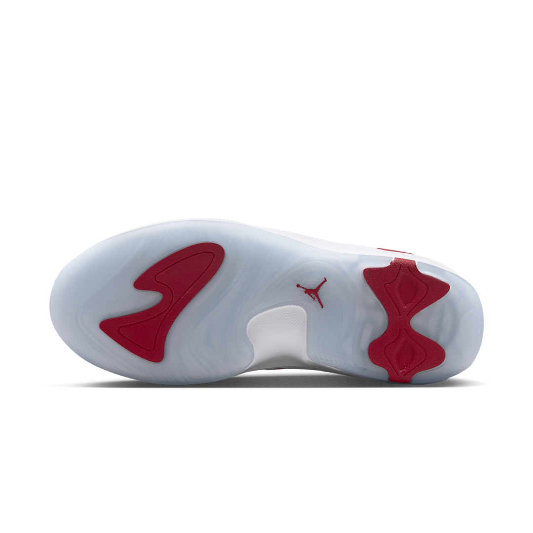 Overkicks - Air Jordan Max Aura 7 White Gym Red Black (HQ2091-106) - detalle suela