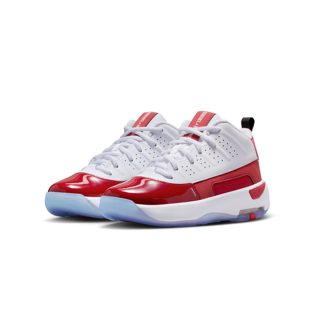 Overkicks - Air Jordan Max Aura 7 White Gym Red Black (GS) (HQ2089-106) - imagen 2