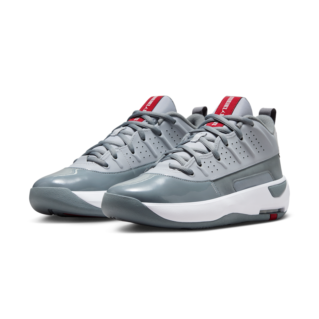 Overkicks - Air Jordan Max Aura 7 Wolf Grey Varsity Red (HQ2091-002) - vista trasera