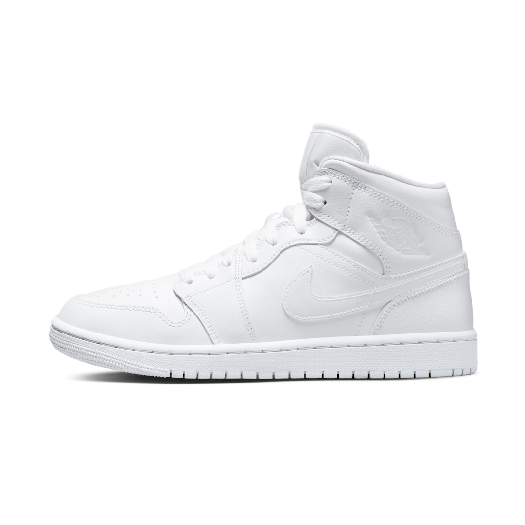 Overkicks - Air Jordan Mid Triple White (2022) (DV0991-111) - vista lateral