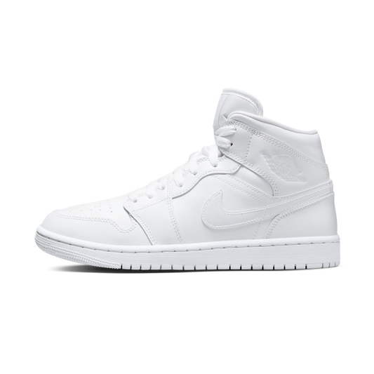 Overkicks - Air Jordan Mid Triple White (2022) (DV0991-111) - vista lateral