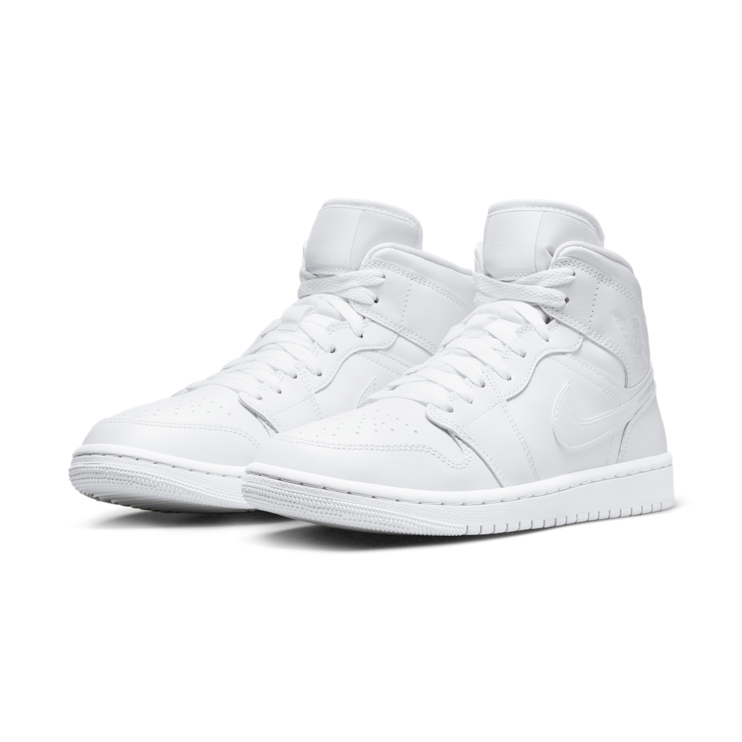 Overkicks - Air Jordan Mid Triple White (2022) (DV0991-111) - vista trasera