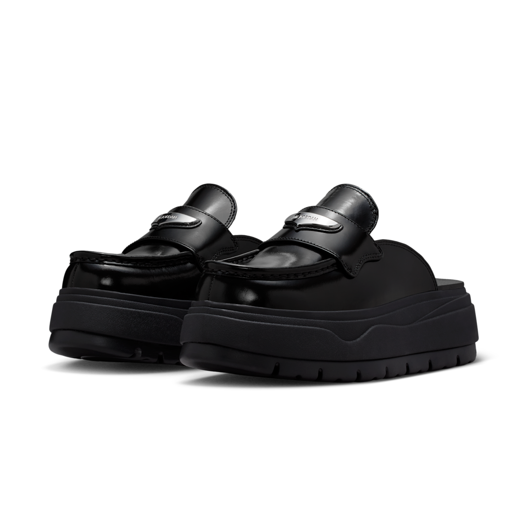 Overkicks - Air Jordan Mule Black Metallic Silver (HJ4292-001) - vista trasera